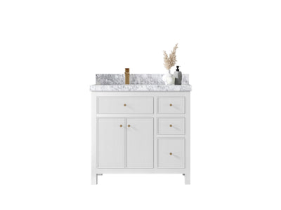 Sonoma 36 in. W x 22 in. D Left Offset Sink Bathroom Vanity - Willow Bath and Vanity