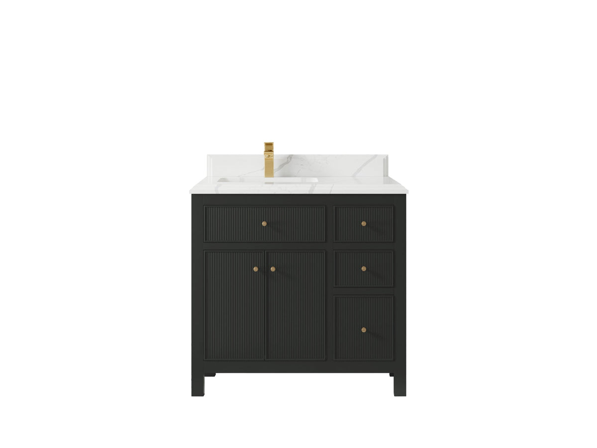 Sonoma 36 in. W x 22 in. D Left Offset Sink Bathroom Vanity - Willow Bath and Vanity