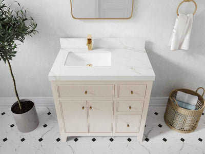 Sonoma 36 in. W x 22 in. D Left Offset Sink Bathroom Vanity - Willow Bath and Vanity