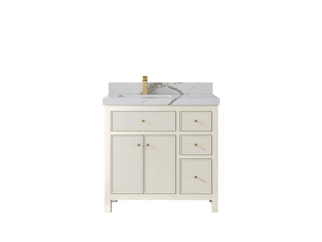 Sonoma 36 in. W x 22 in. D Left Offset Sink Bathroom Vanity - Willow Bath and Vanity