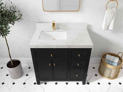 Sonoma 36 in. W x 22 in. D Left Offset Sink Bathroom Vanity - Willow Bath and Vanity
