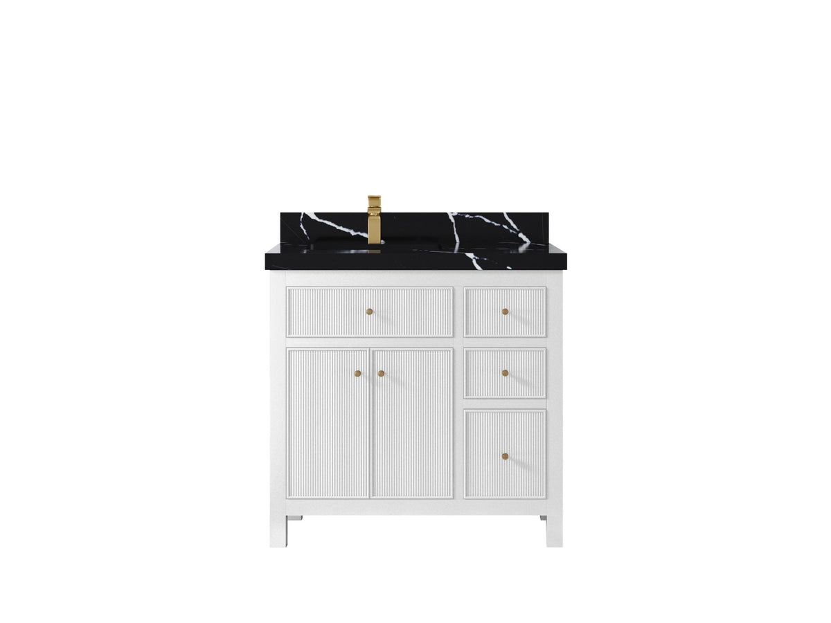 Sonoma 36 in. W x 22 in. D Left Offset Sink Bathroom Vanity - Willow Bath and Vanity