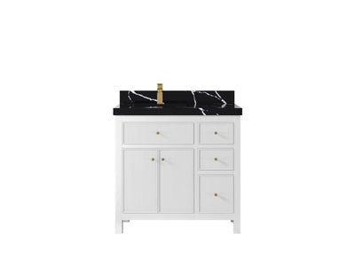 Sonoma 36 in. W x 22 in. D Left Offset Sink Bathroom Vanity - Willow Bath and Vanity