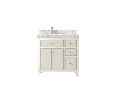 Sonoma 36 in. W x 22 in. D Left Offset Sink Bathroom Vanity - Willow Bath and Vanity