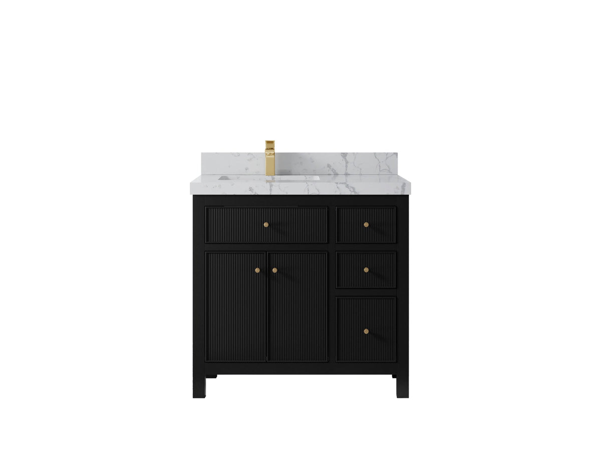 Sonoma 36 in. W x 22 in. D Left Offset Sink Bathroom Vanity - Willow Bath and Vanity
