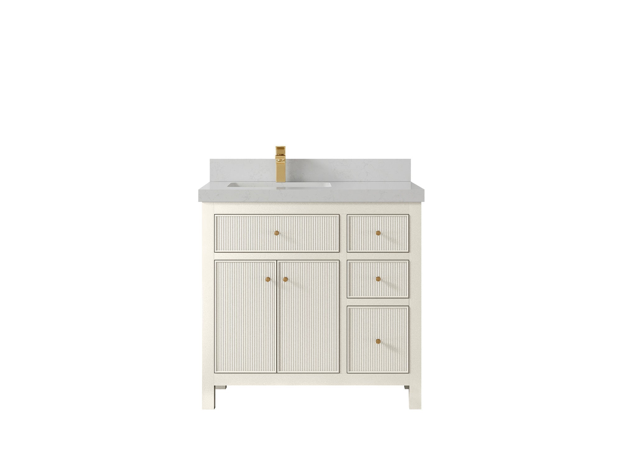 Sonoma 36 in. W x 22 in. D Left Offset Sink Bathroom Vanity - Willow Bath and Vanity