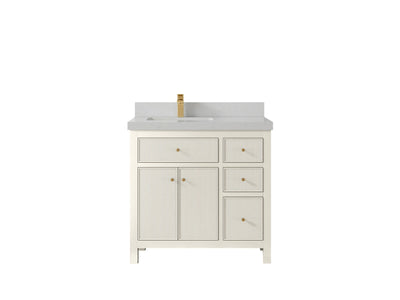 Sonoma 36 in. W x 22 in. D Left Offset Sink Bathroom Vanity - Willow Bath and Vanity