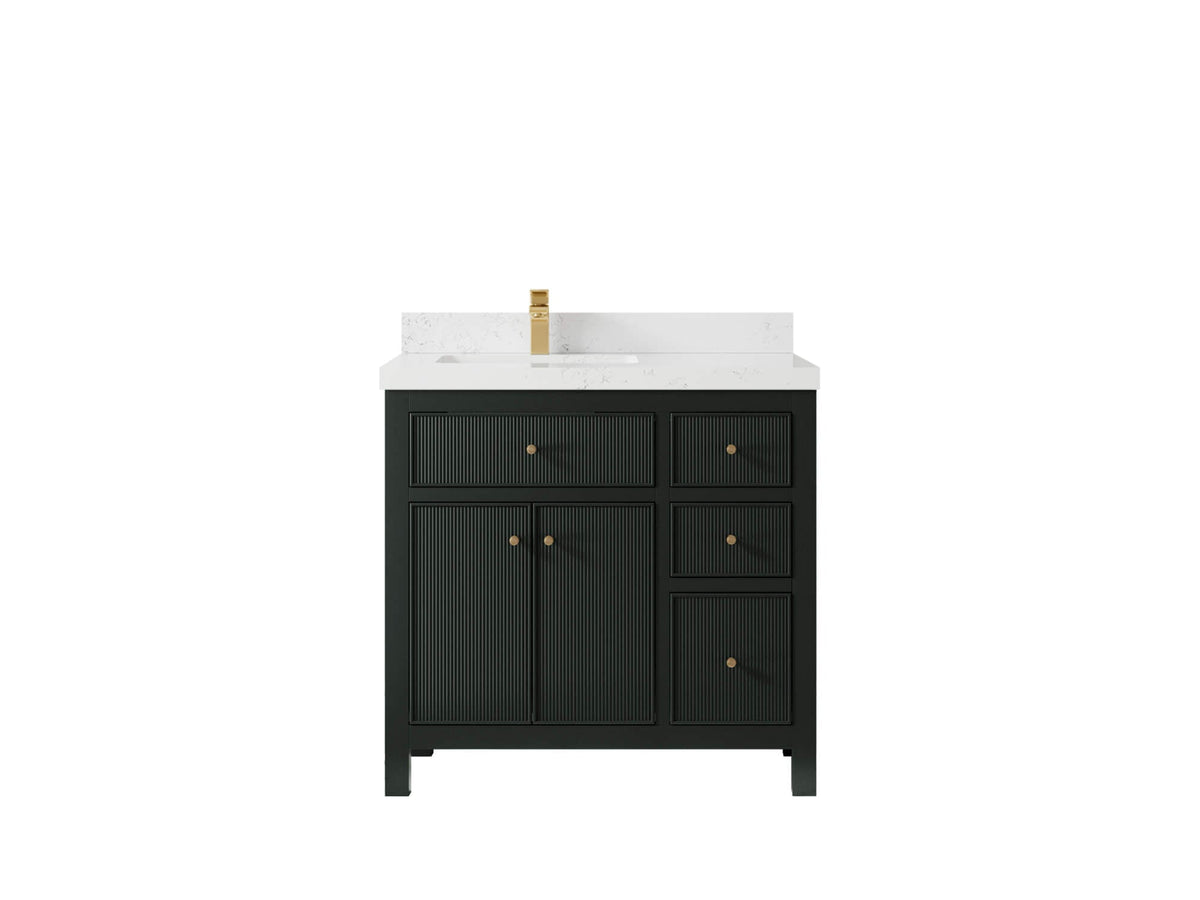 Sonoma 36 in. W x 22 in. D Left Offset Sink Bathroom Vanity - Willow Bath and Vanity