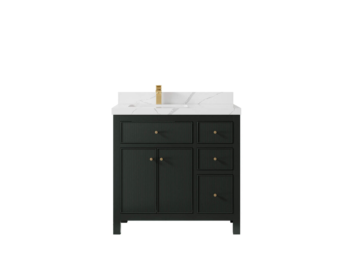Sonoma 36 in. W x 22 in. D Left Offset Sink Bathroom Vanity - Willow Bath and Vanity