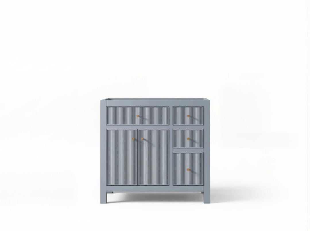 Sonoma 36 in. W x 22 in. D Left Offset Sink Bathroom Vanity | 
              
                Blue Heather
                
                  
             - SON_BLU_BRS_36L - photo №3