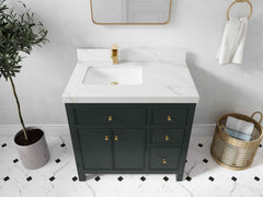Sonoma 36 in. W x 22 in. D Left Offset Sink Bathroom Vanity - photo 16