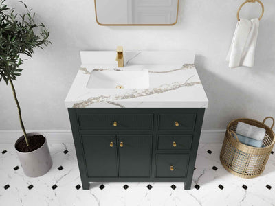 Sonoma 36 in. W x 22 in. D Left Offset Sink Bathroom Vanity - Willow Bath and Vanity