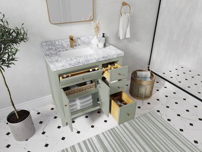 Sonoma 36 in. W x 22 in. D Left Offset Sink Bathroom Vanity - Willow Bath and Vanity