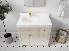 Sonoma 36 in. W x 22 in. D Left Offset Sink Bathroom Vanity - photo 47