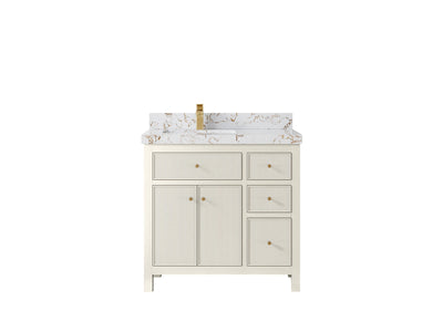 Sonoma 36 in. W x 22 in. D Left Offset Sink Bathroom Vanity - Willow Bath and Vanity