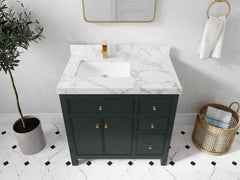 Sonoma 36 in. W x 22 in. D Left Offset Sink Bathroom Vanity - photo 49