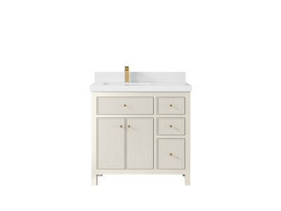 Sonoma 36 in. W x 22 in. D Left Offset Sink Bathroom Vanity - Willow Bath and Vanity