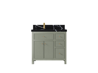 Sonoma 36 in. W x 22 in. D Left Offset Sink Bathroom Vanity - Willow Bath and Vanity