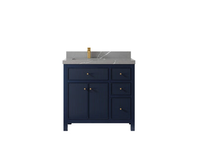 Sonoma 36 in. W x 22 in. D Left Offset Sink Bathroom Vanity - Willow Bath and Vanity
