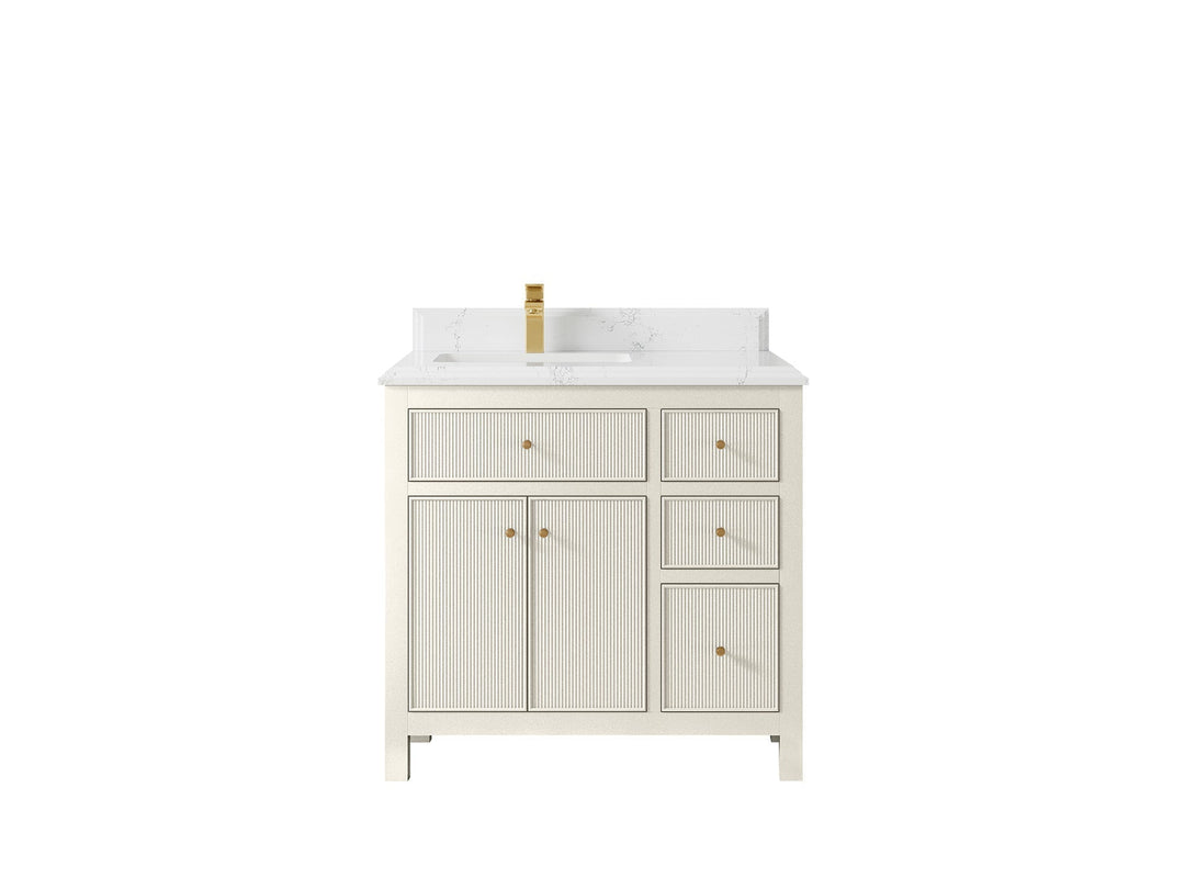 Sonoma 36 in. W x 22 in. D Left Offset Sink Bathroom Vanity - Willow Bath and Vanity