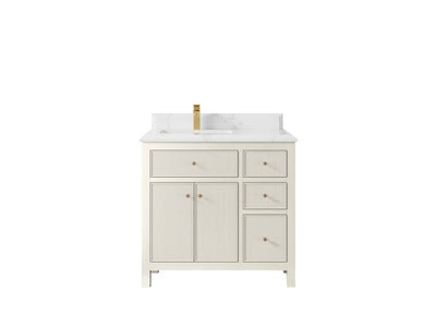Sonoma 36 in. W x 22 in. D Left Offset Sink Bathroom Vanity - Willow Bath and Vanity