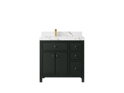 Sonoma 36 in. W x 22 in. D Left Offset Sink Bathroom Vanity - Willow Bath and Vanity