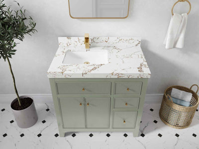 Sonoma 36 in. W x 22 in. D Left Offset Sink Bathroom Vanity - Willow Bath and Vanity