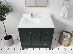 Sonoma 36 in. W x 22 in. D Left Offset Sink Bathroom Vanity - photo 24