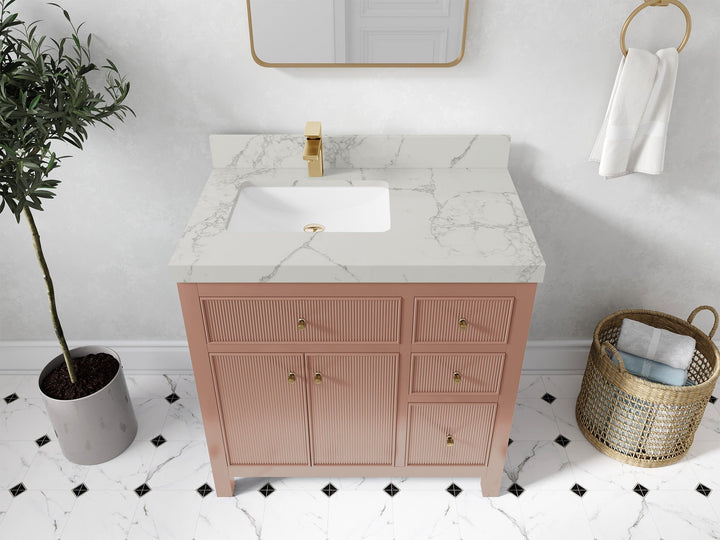 Sonoma 36 in. W x 22 in. D Left Offset Sink Bathroom Vanity - photo 39