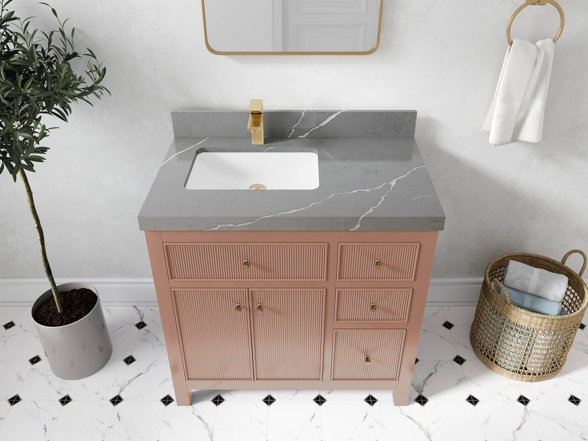 Sonoma 36 in. W x 22 in. D Left Offset Sink Bathroom Vanity - Willow Bath and Vanity