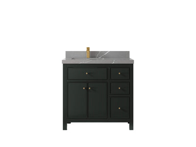 Sonoma 36 in. W x 22 in. D Left Offset Sink Bathroom Vanity - Willow Bath and Vanity