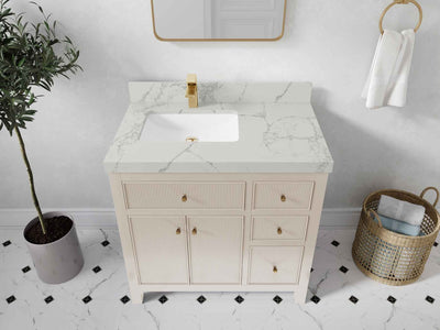 Sonoma 36 in. W x 22 in. D Left Offset Sink Bathroom Vanity - Willow Bath and Vanity