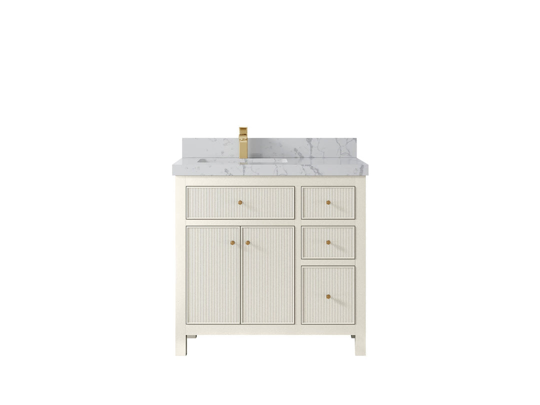 Sonoma 36 in. W x 22 in. D Left Offset Sink Bathroom Vanity - Willow Bath and Vanity