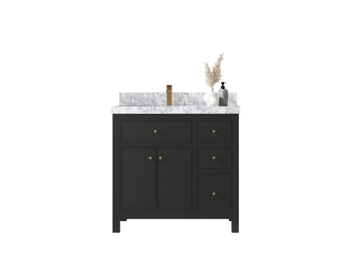 Sonoma 36 in. W x 22 in. D Left Offset Sink Bathroom Vanity - Willow Bath and Vanity