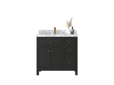 Sonoma 36 in. W x 22 in. D Left Offset Sink Bathroom Vanity - Willow Bath and Vanity