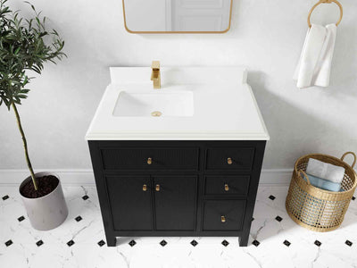 Sonoma 36 in. W x 22 in. D Left Offset Sink Bathroom Vanity - Willow Bath and Vanity