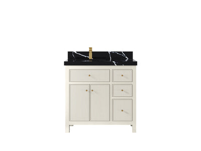 Sonoma 36 in. W x 22 in. D Left Offset Sink Bathroom Vanity - Willow Bath and Vanity