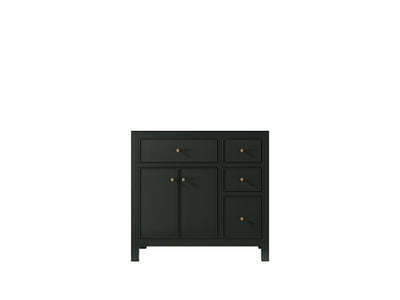 Sonoma 36 in. W x 22 in. D Left Offset Sink Bathroom Vanity - Willow Bath and Vanity