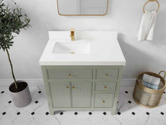 Sonoma 36 in. W x 22 in. D Left Offset Sink Bathroom Vanity - photo 47
