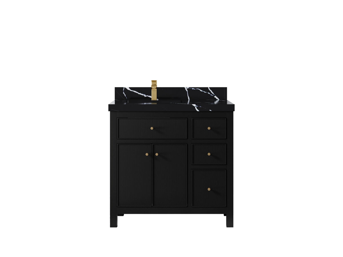 Sonoma 36 in. W x 22 in. D Left Offset Sink Bathroom Vanity - Willow Bath and Vanity