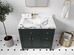 Sonoma 36 in. W x 22 in. D Left Offset Sink Bathroom Vanity - photo 38