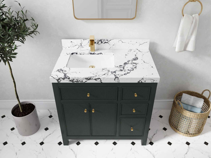 Sonoma 36 in. W x 22 in. D Left Offset Sink Bathroom Vanity - photo 38