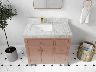Sonoma 36 in. W x 22 in. D Left Offset Sink Bathroom Vanity - Willow Bath and Vanity