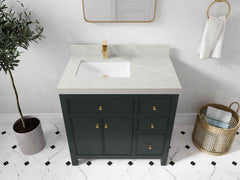 Sonoma 36 in. W x 22 in. D Left Offset Sink Bathroom Vanity - photo 30