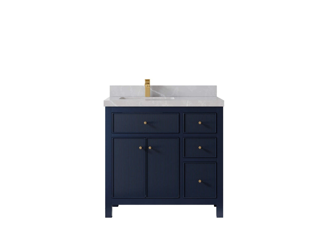 Sonoma 36 in. W x 22 in. D Left Offset Sink Bathroom Vanity - Willow Bath and Vanity