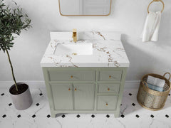 Sonoma 36 in. W x 22 in. D Left Offset Sink Bathroom Vanity - photo 41