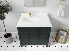 Sonoma 36 in. W x 22 in. D Left Offset Sink Bathroom Vanity - photo 26