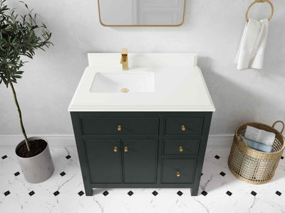Sonoma 36 in. W x 22 in. D Left Offset Sink Bathroom Vanity - Willow Bath and Vanity