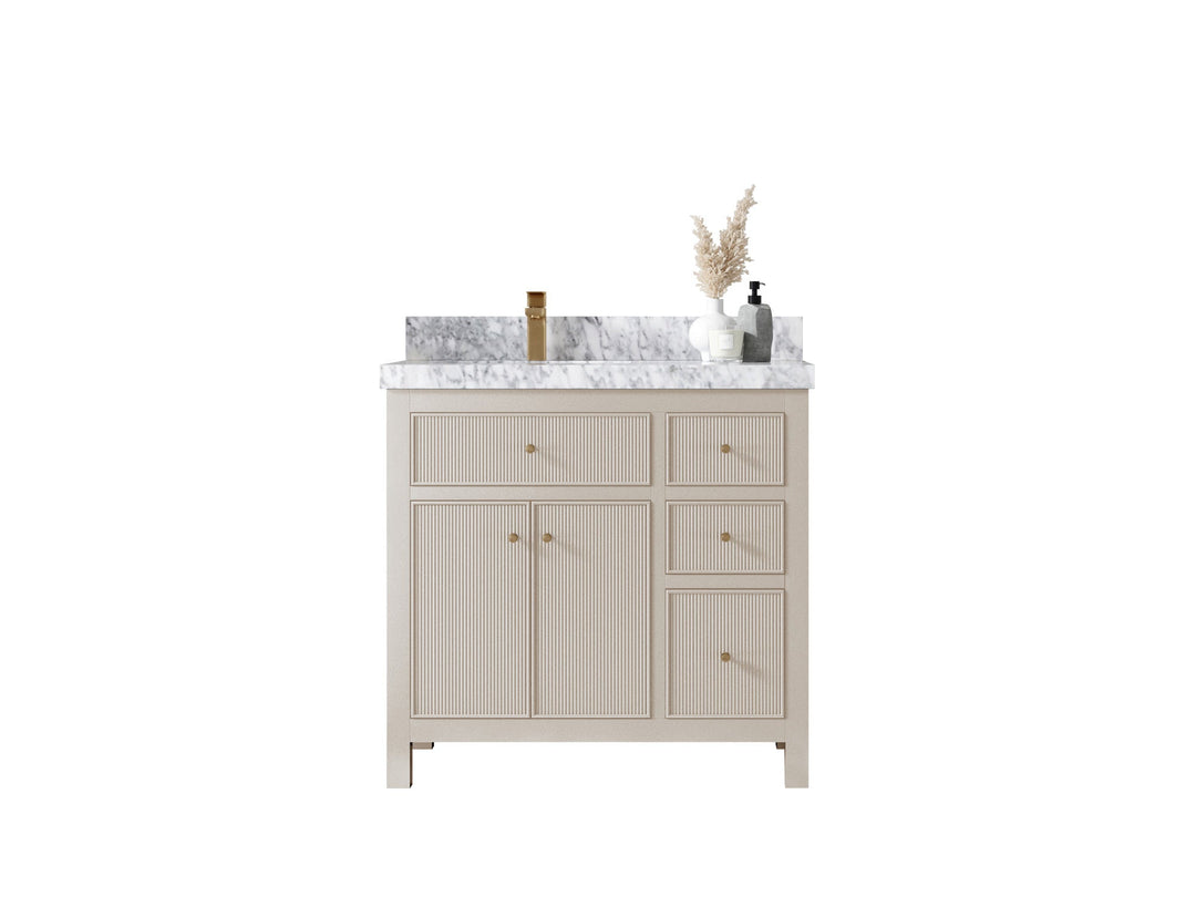 Sonoma 36 in. W x 22 in. D Left Offset Sink Bathroom Vanity - Willow Bath and Vanity