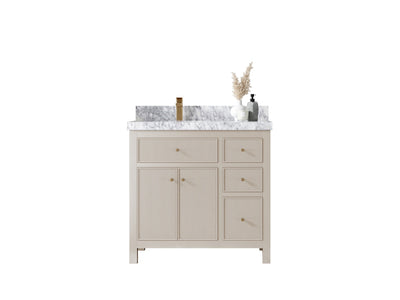 Sonoma 36 in. W x 22 in. D Left Offset Sink Bathroom Vanity - Willow Bath and Vanity